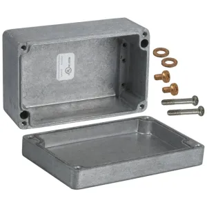 125 x 82 x 43mm Diecast Aluminium IP66 thick wall watertight enclosure