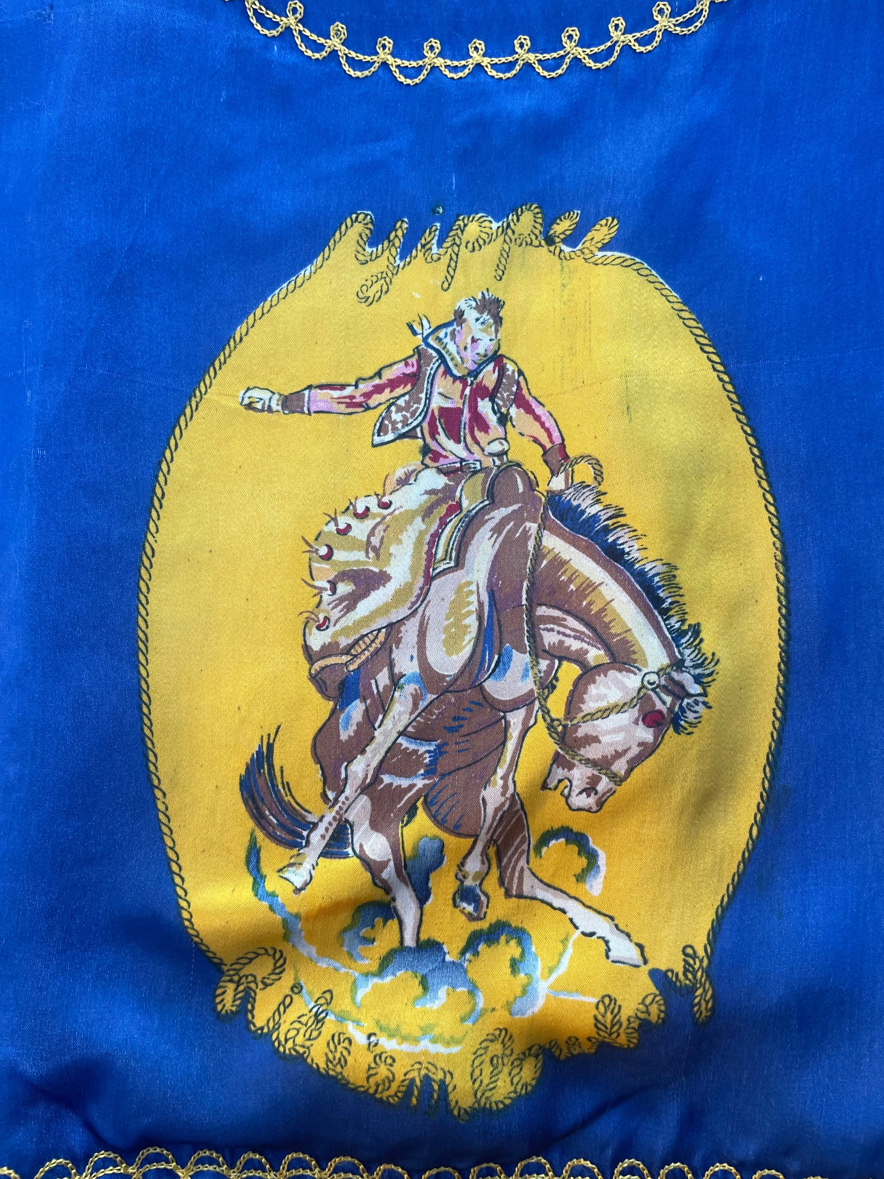 1940s Pendleton Round Up 'Ride 'Em Cowboy' Vest