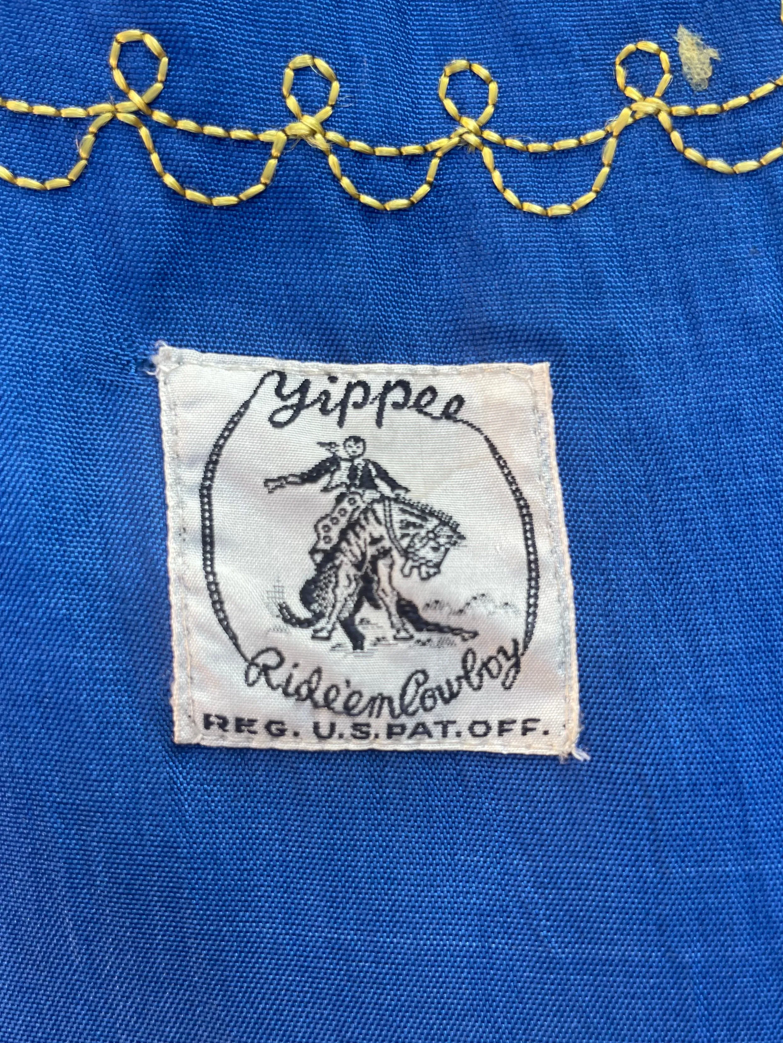 1940s Pendleton Round Up 'Ride 'Em Cowboy' Vest