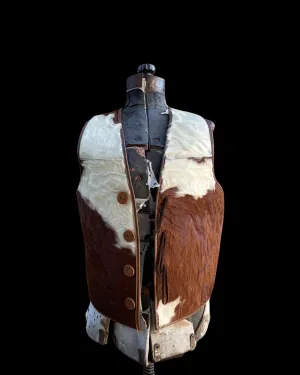 1940s/1950s Suede Hair-On-Cowhide Western Vest