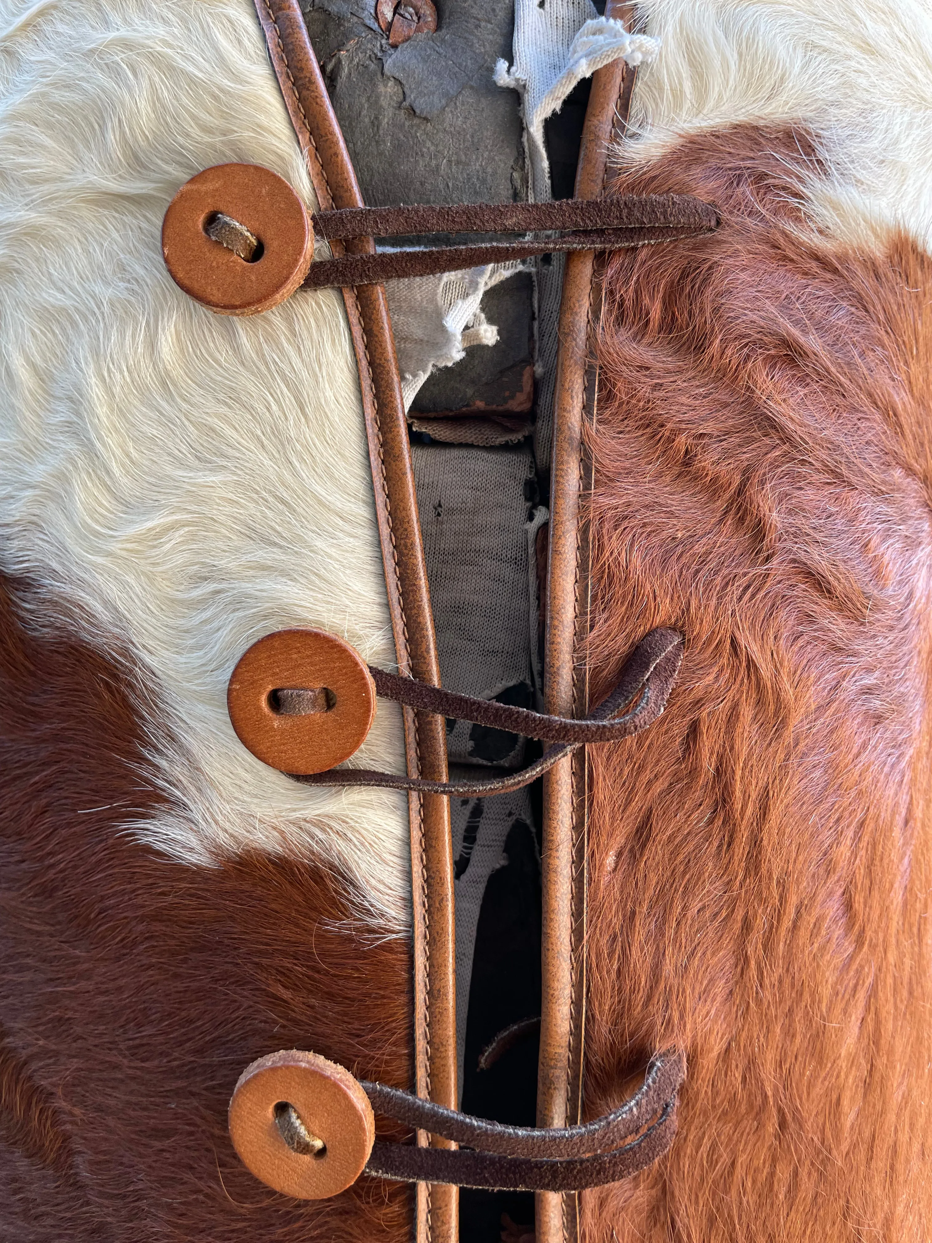 1940s/1950s Suede Hair-On-Cowhide Western Vest