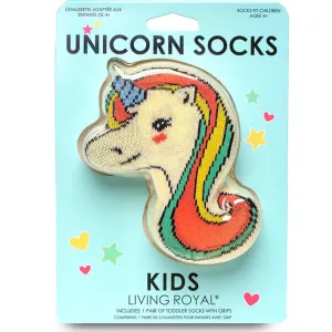 3D Packaged Crew Socks - Unicorns - "Stay Magical"