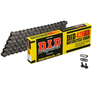 428HD x 124 heavy duty chain w/ RJ clip link DID (428HD124)