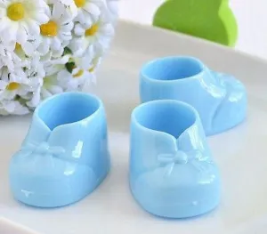 8 Baby Blue Baby Booties Booty Mini Baby Shower Gifts Gender Reveal Favors Decor