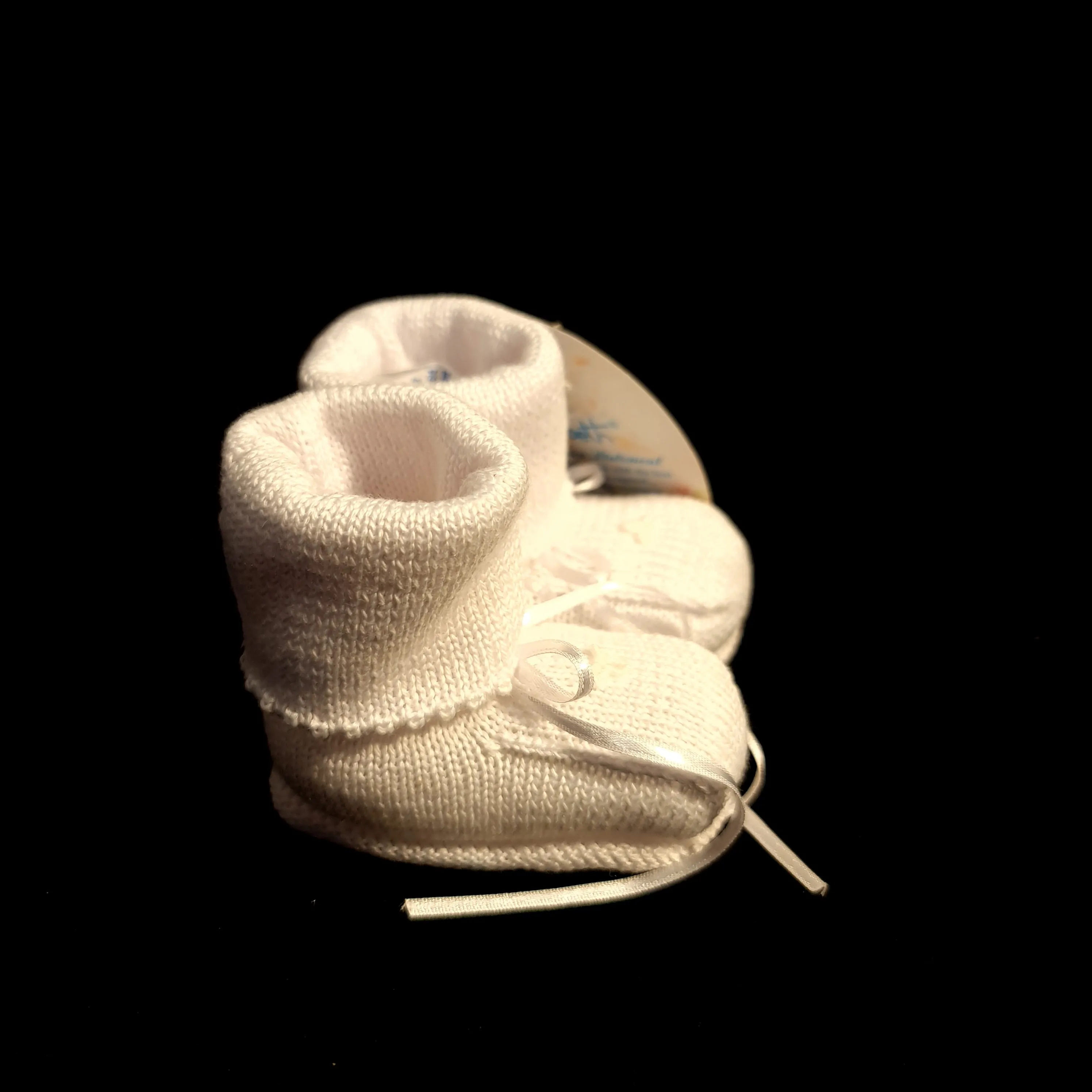 80578 Will Beth Knit booties - white or blue