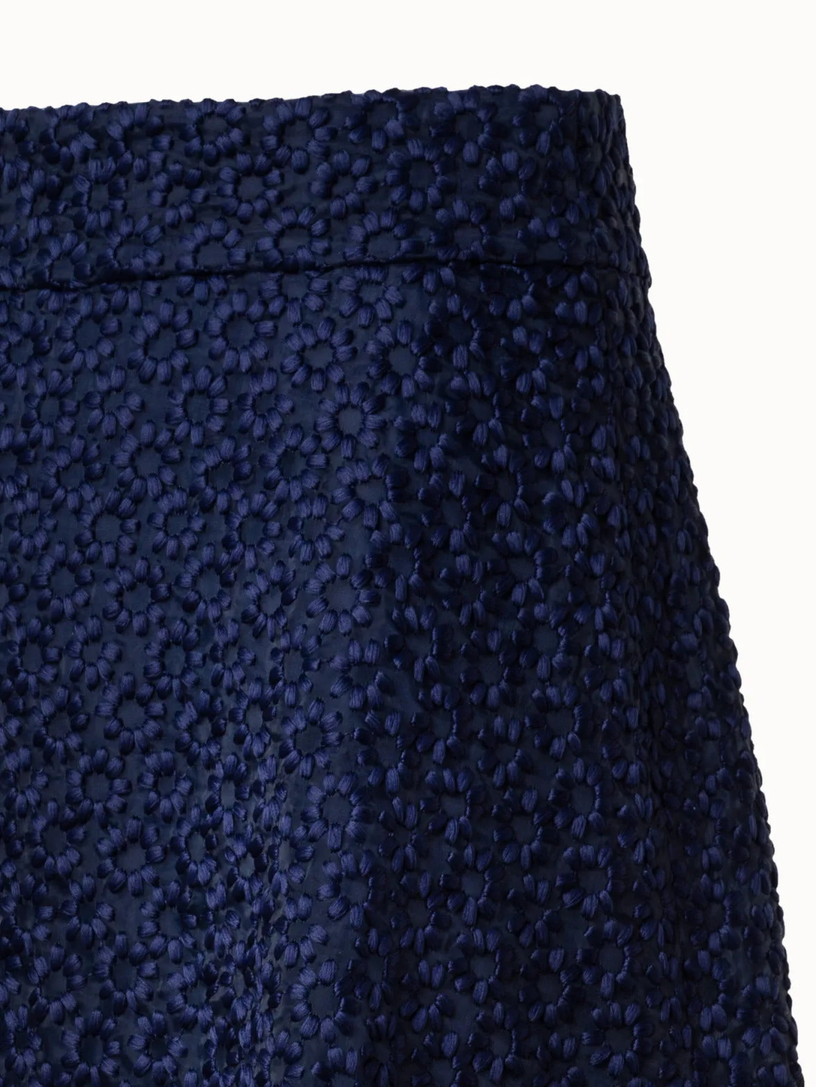 A-Line Skirt with St. Gallen Flower Embroidery