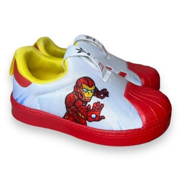Adidas Marvel x Superstar 360 Slip-on Sneakers Infant Iron Man FX4883 Toddler 8