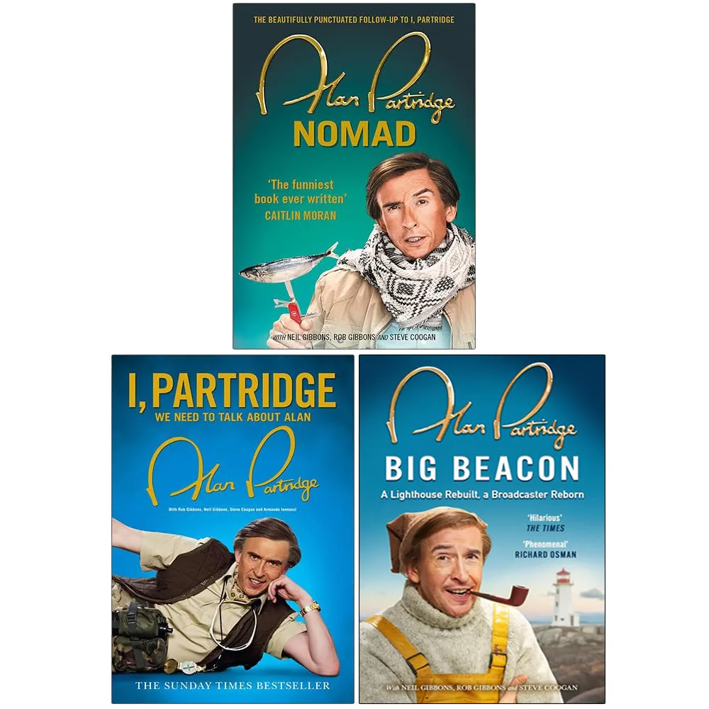 Alan Partridge Collection 3 Books Set (Nomad, I Partridge We Need To Talk About Alan, Big Beacon)
