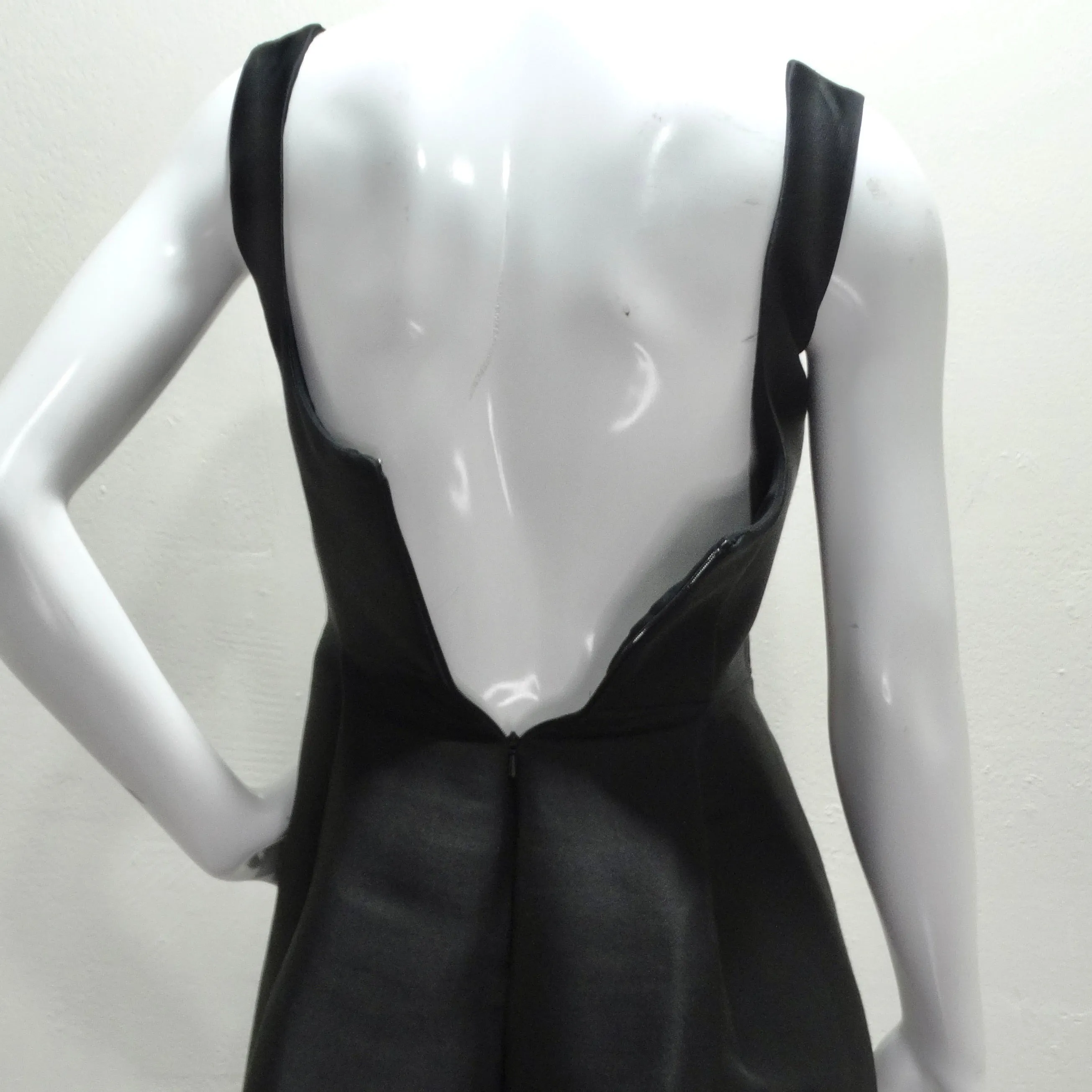 Alexander McQueen Fall 2020 Sheer Gradient Black Maxi Dress