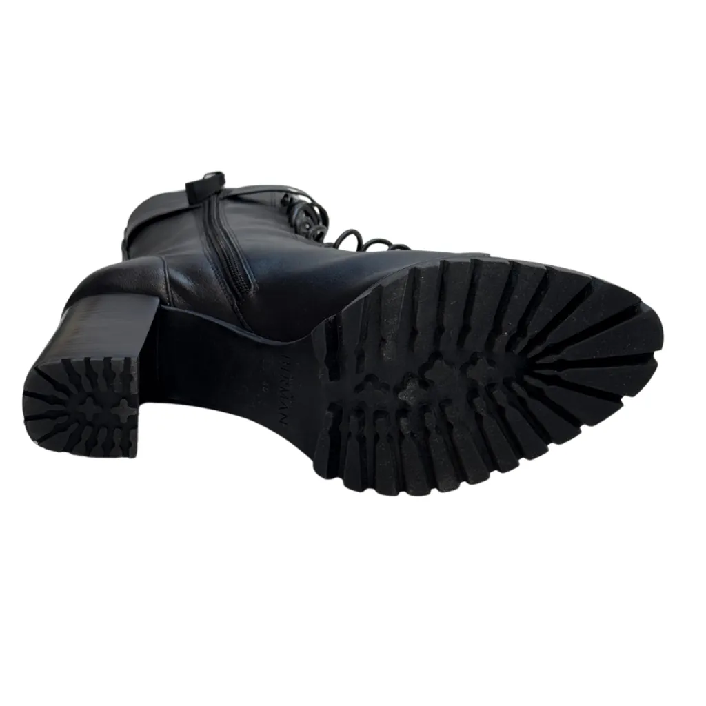 Alexandre Birman Black Lace Up Boots, 40