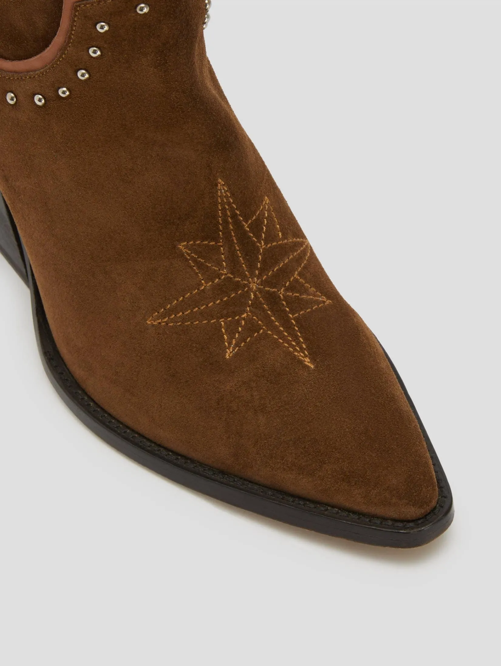 ALISON 80MM WESTERN BOOT IN ROCK SUEDE - Woman
