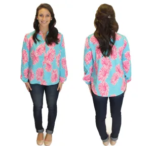 Amelia Long Sleeve Blouse - Floral Print