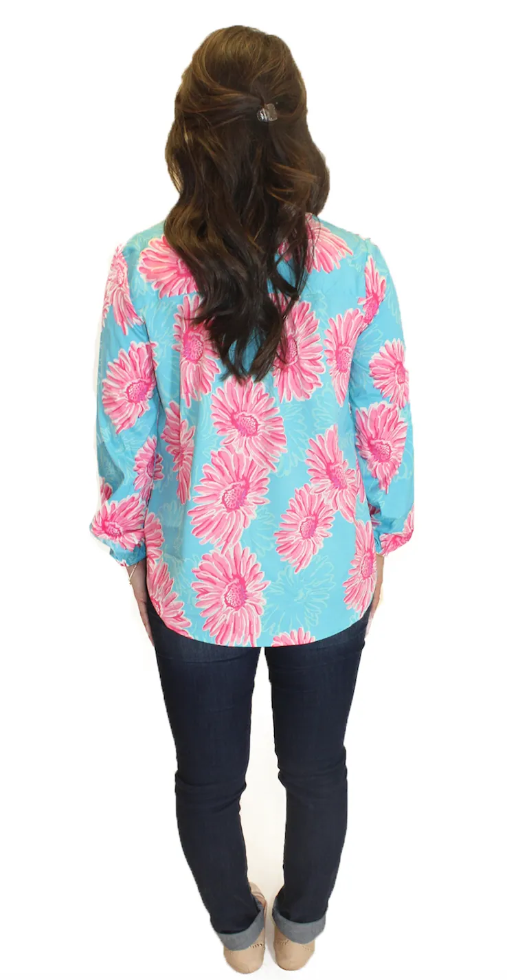 Amelia Long Sleeve Blouse - Floral Print
