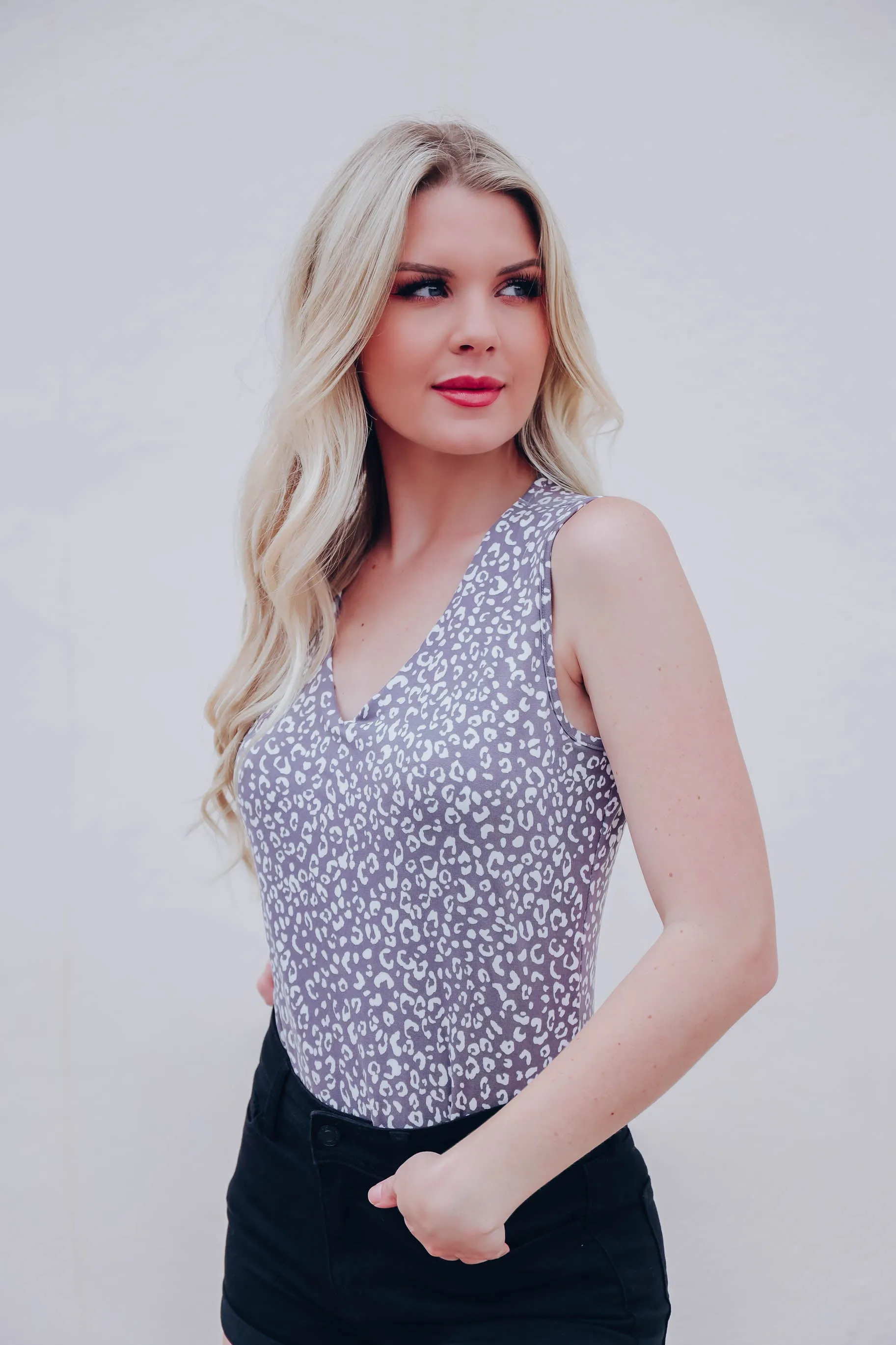 Attention Please Animal Print Bodysuit