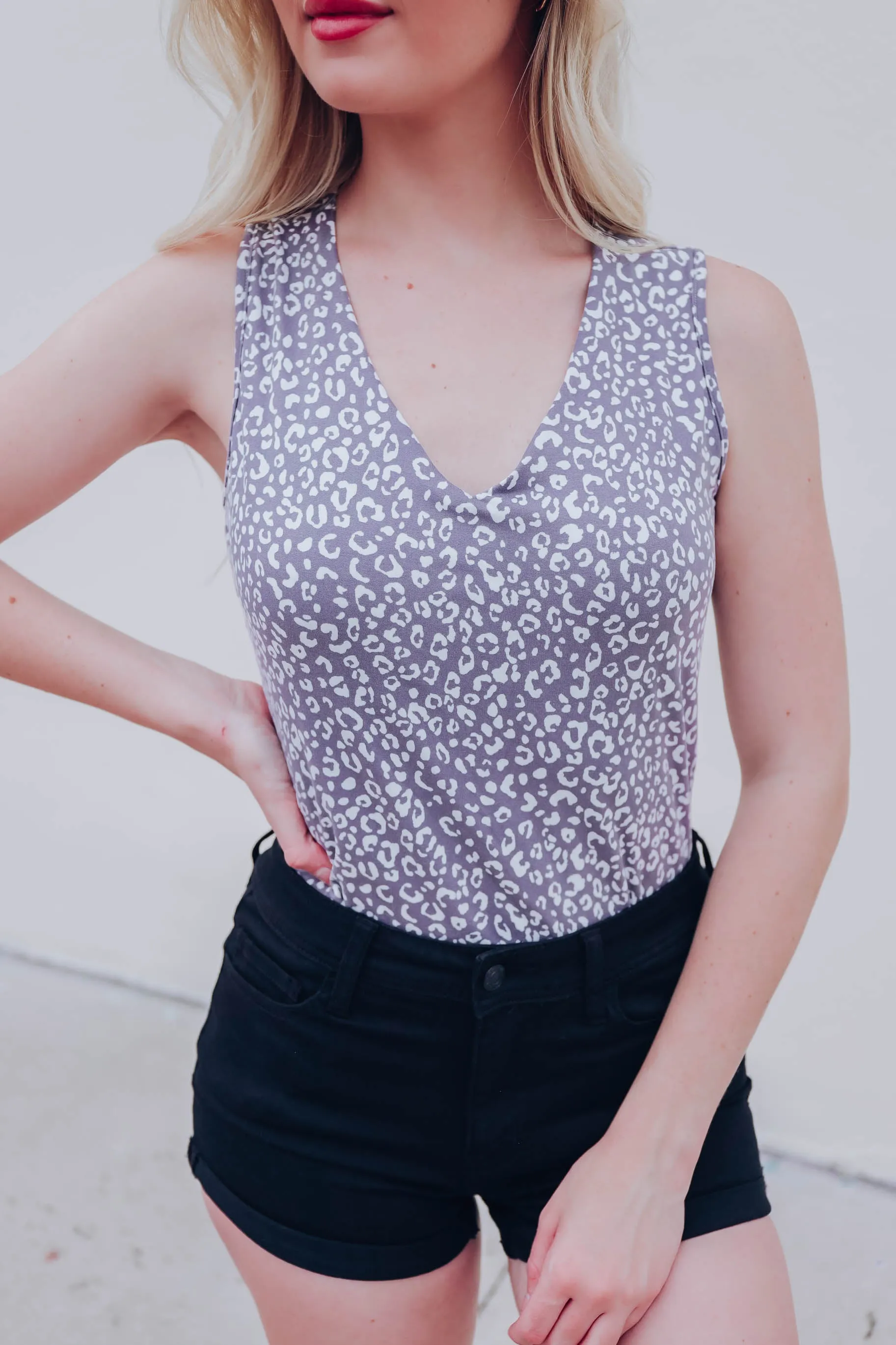 Attention Please Animal Print Bodysuit