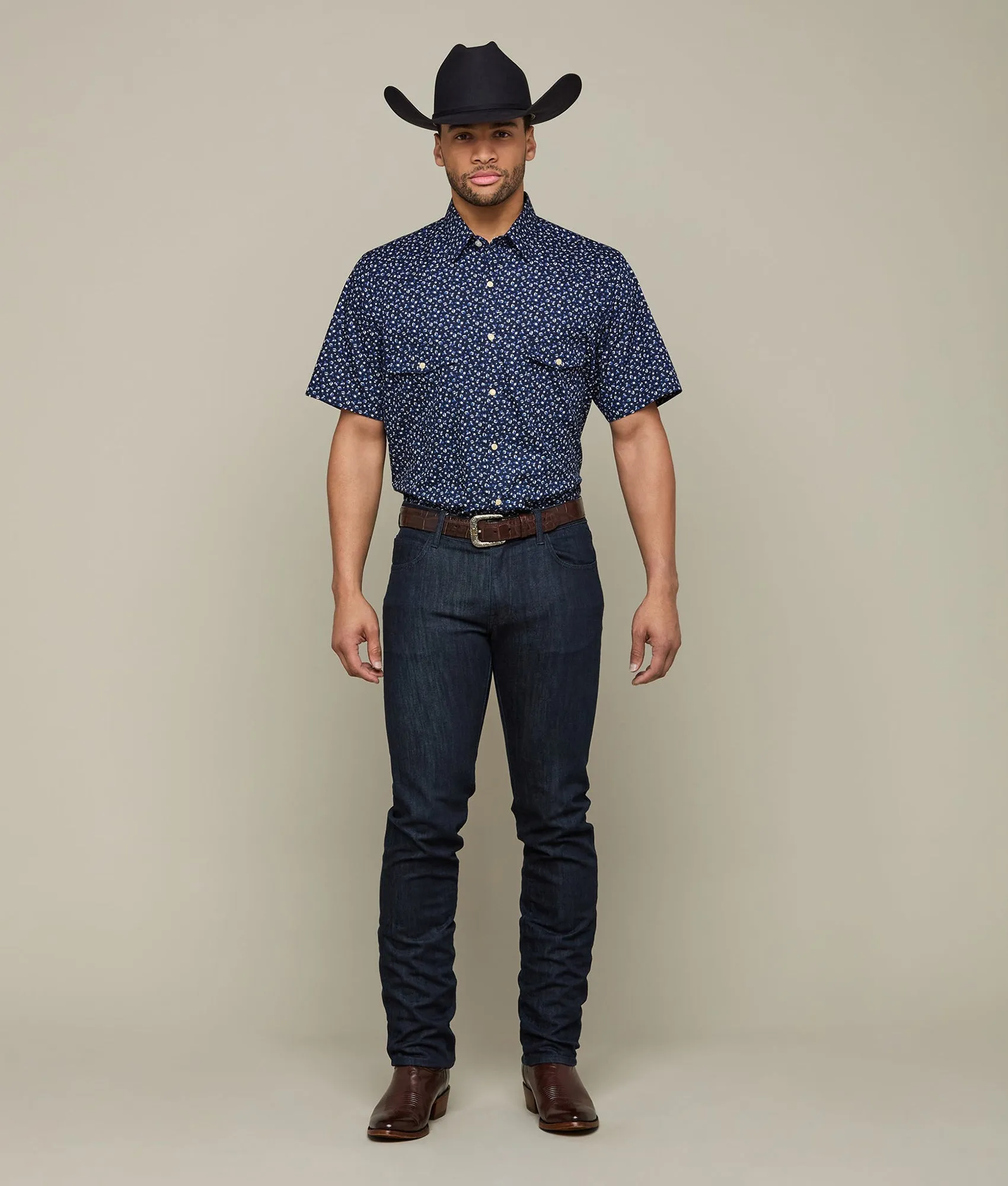 Austin :: Blue/White Floral Print