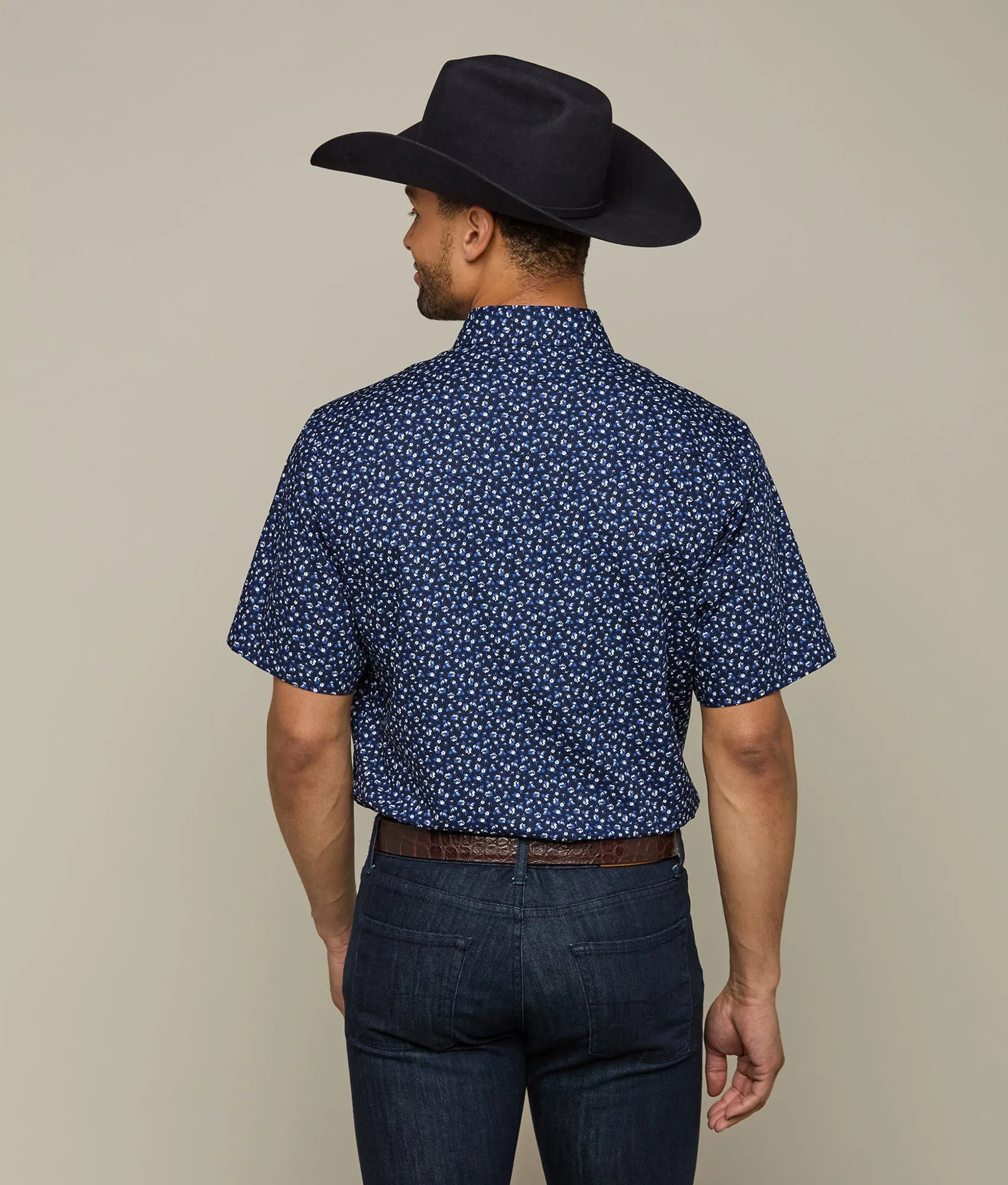 Austin :: Blue/White Floral Print