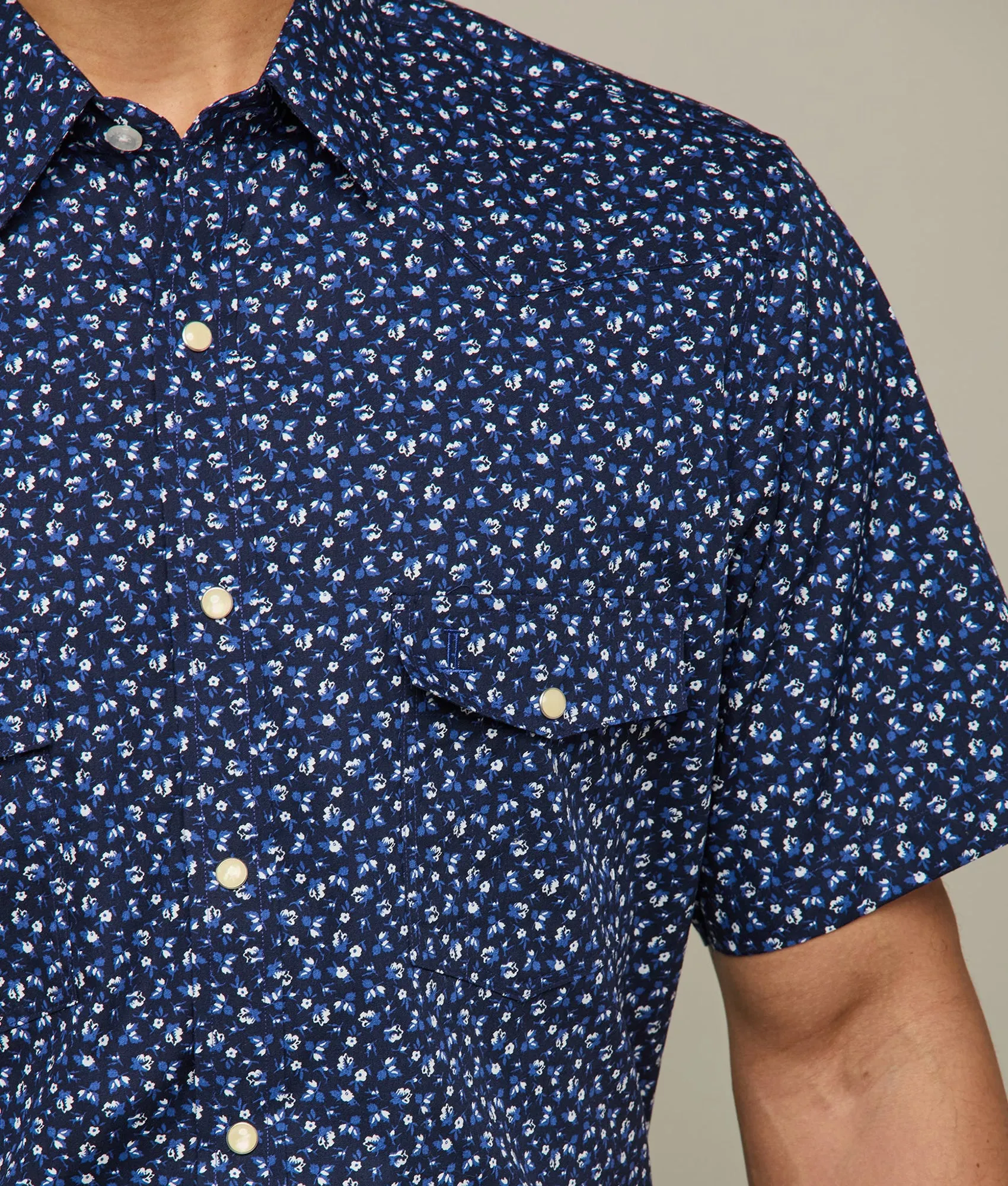 Austin :: Blue/White Floral Print