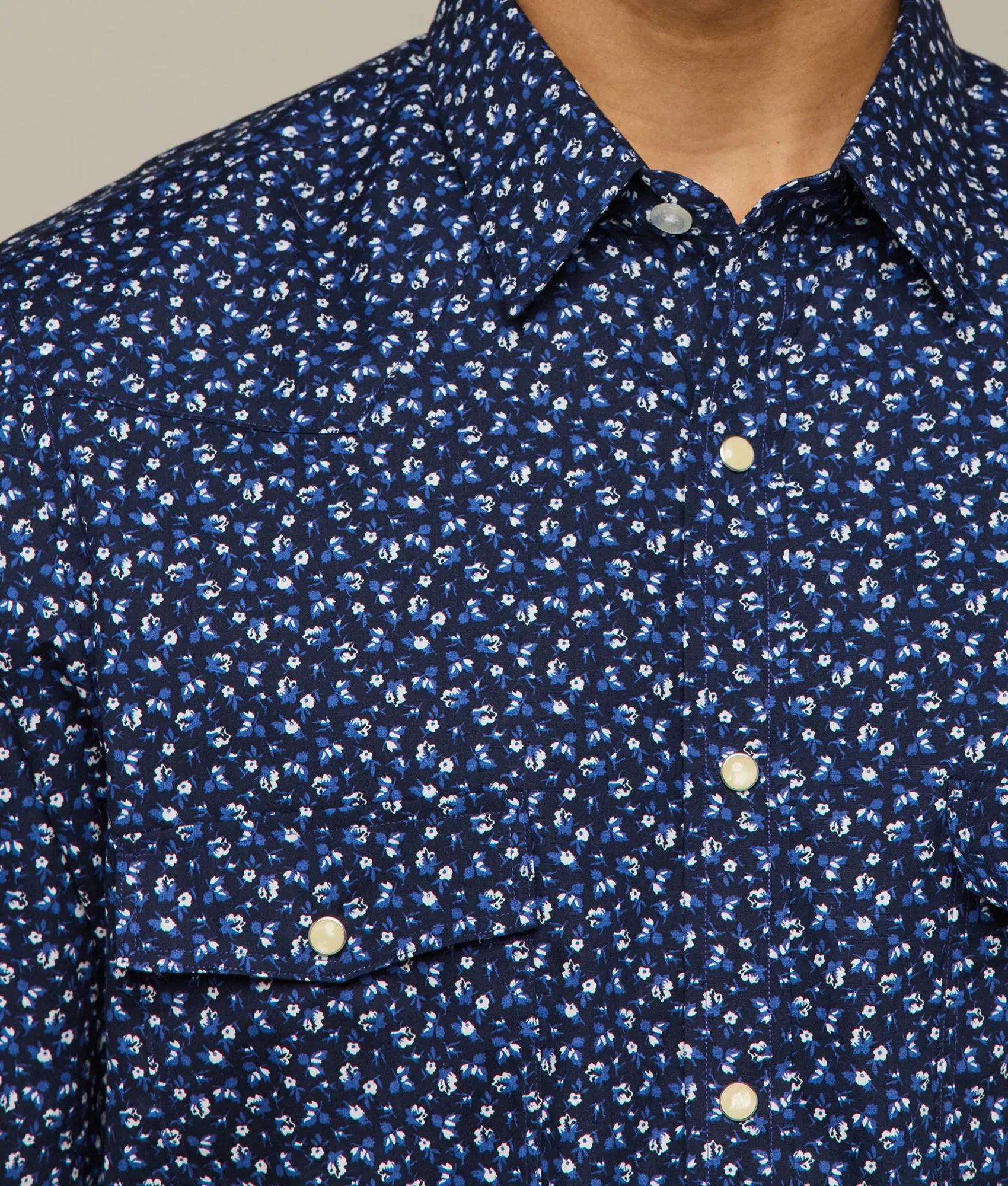 Austin :: Blue/White Floral Print