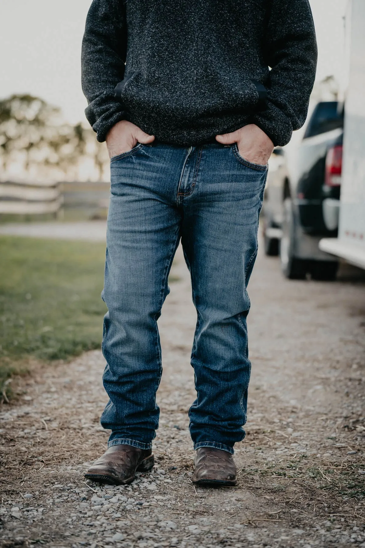 'Austin' Men's Retro Wrangler Slim Straight Jeans