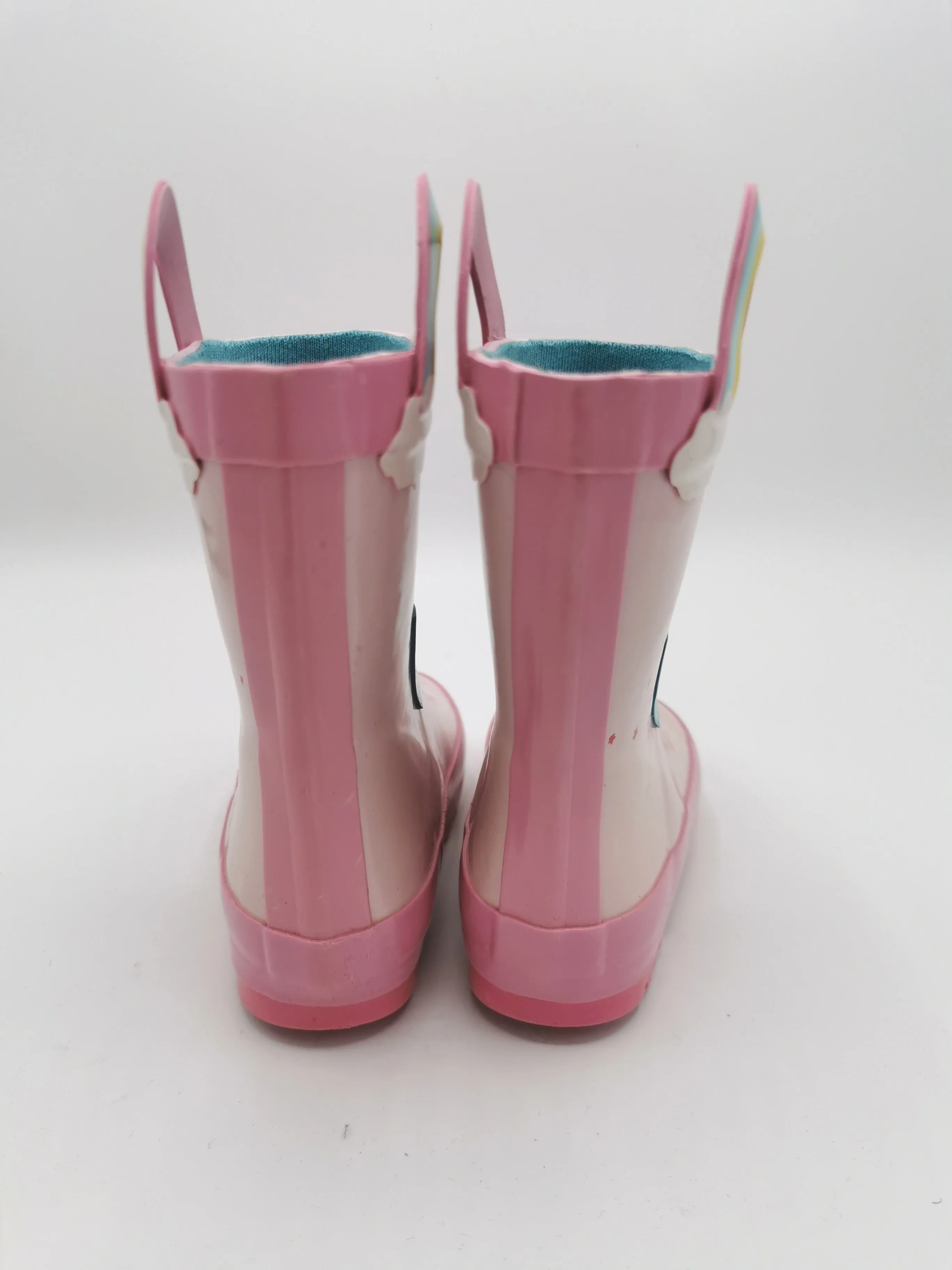 BABY GIRL SIZE 6 TODDLER - Unicorn Lined Rain Boots EUC B19