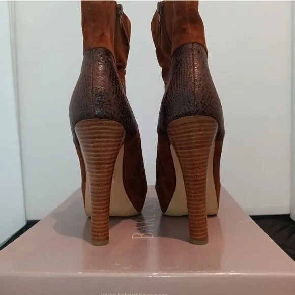💯🔥BAKERS KATERINA SUEDE LEATHER BOOTIES 3&quot; HEELS WOMEN'S SIZE 9.5- Gently Wor