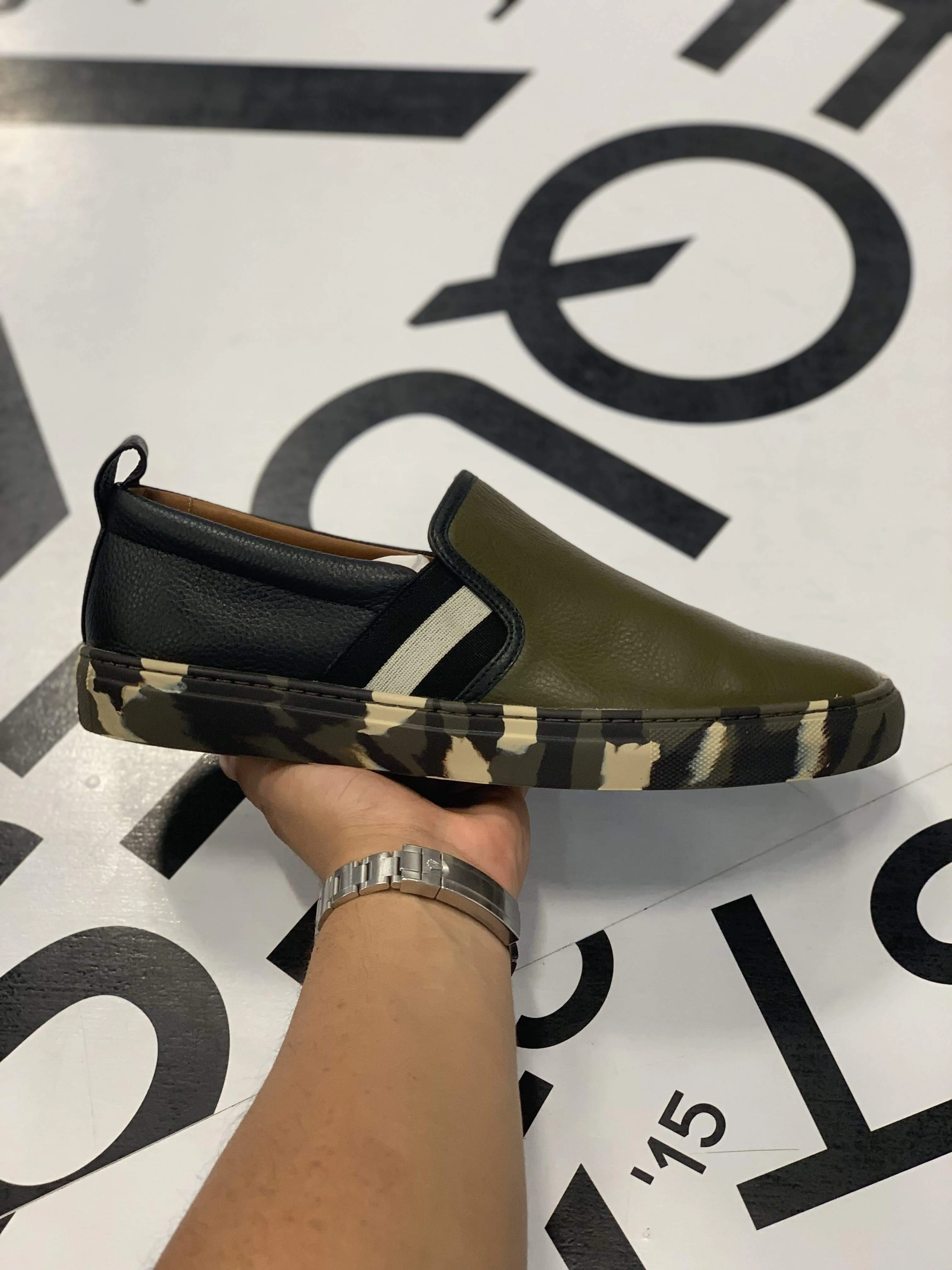 Bally Slip On “Camo”