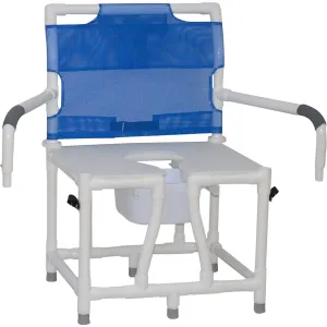 Bariatric Bedside Commode - Swing Away Arms Model 124-C10-DDA by ConvaQuip