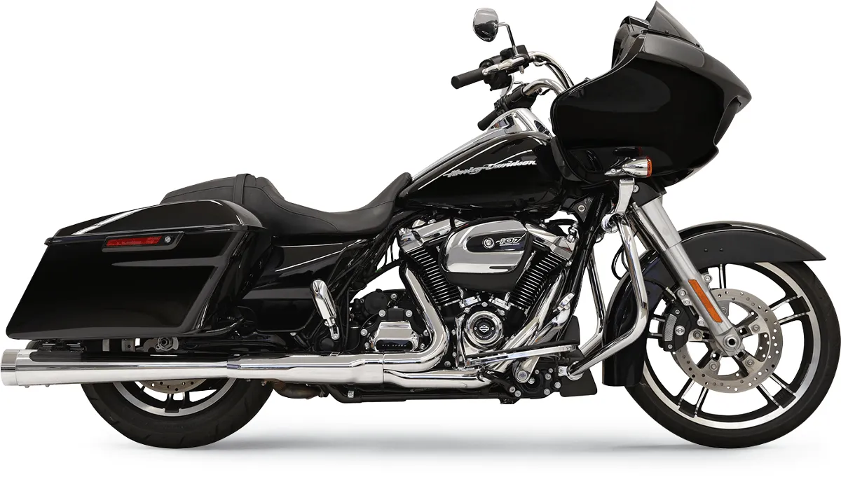 Bassani Manufacturing 1F57DNT5B 4in. DNT Megaphone Muffler with Acoustically Tuned Baffle - Black with Black End Cap