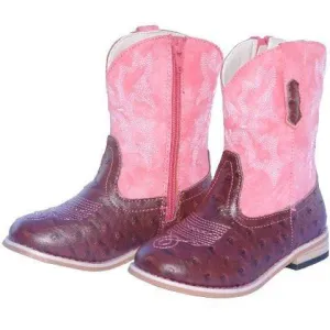 Baxter Junior Western Boots Pink