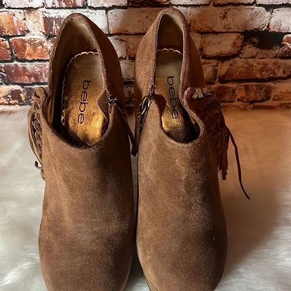 BEBE Heeled Platform Booties