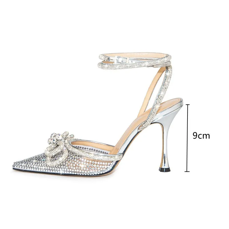 Bling Bling Rhinestones Double bowknot Shoes