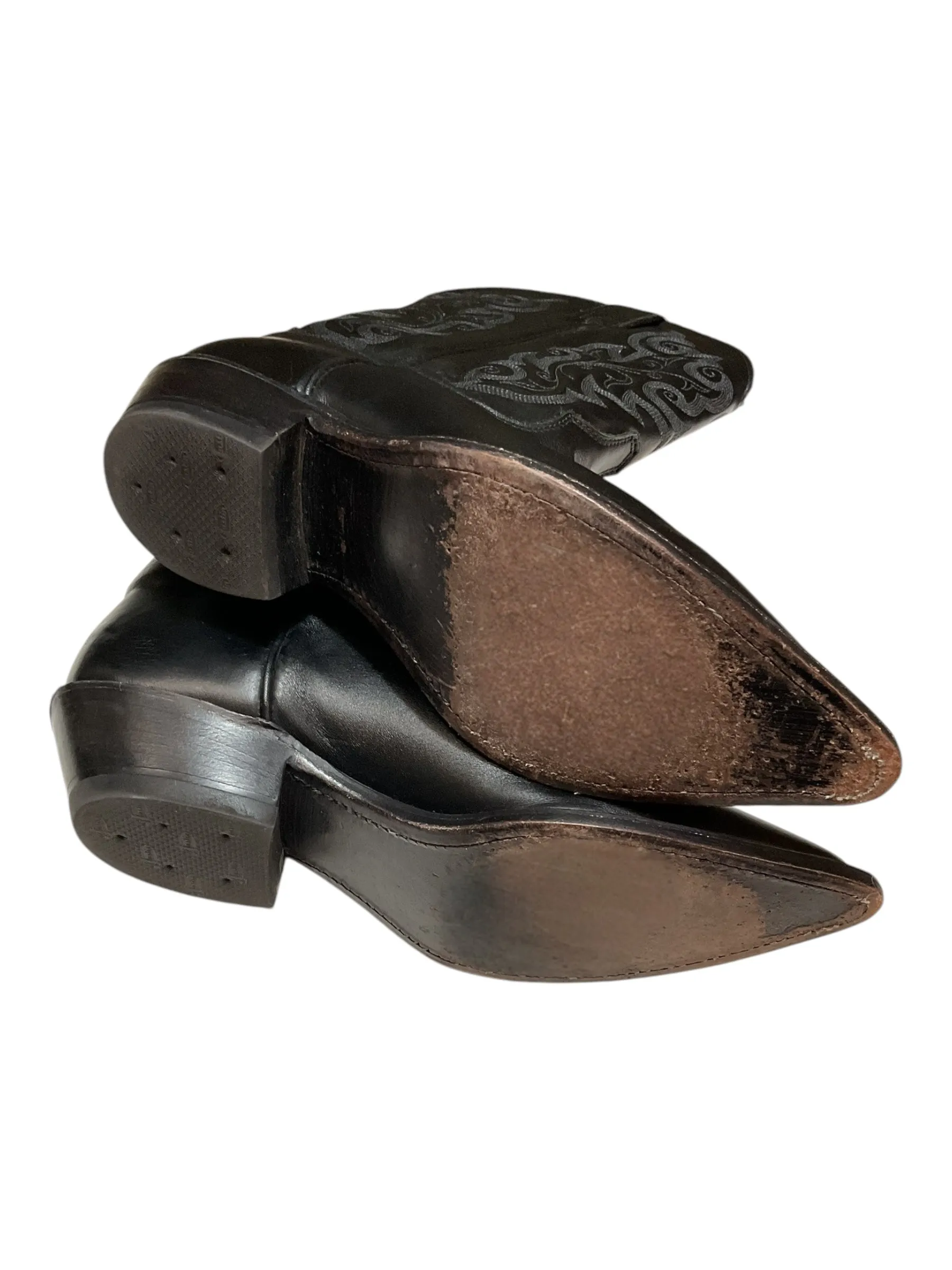 Boots Western By Justin In Black, Size: 9