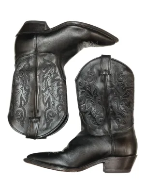 Boots Western By Justin In Black, Size: 9