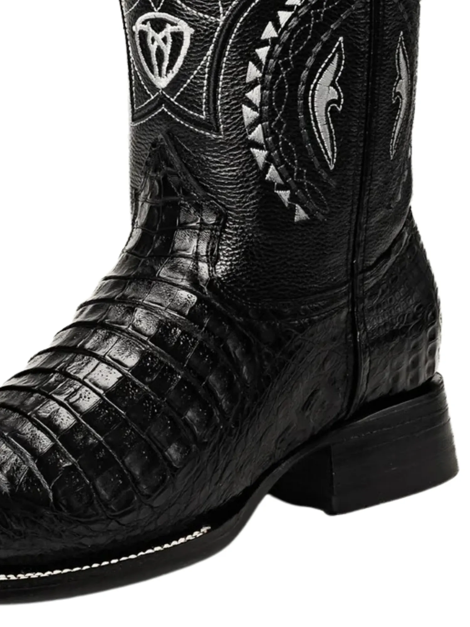 Botas Vaqueras Rodeo Exoticas de Caiman Original para Hombre 'Joe Boots' - ID: 706NE