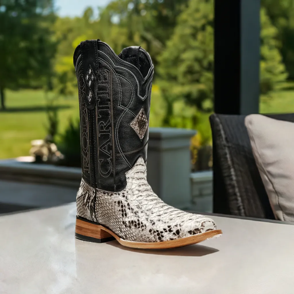 Botas Vaqueras Rodeo Exoticas de Python Original para Hombre 'Rodeo Cartie' - ID: RC-PYT-NA