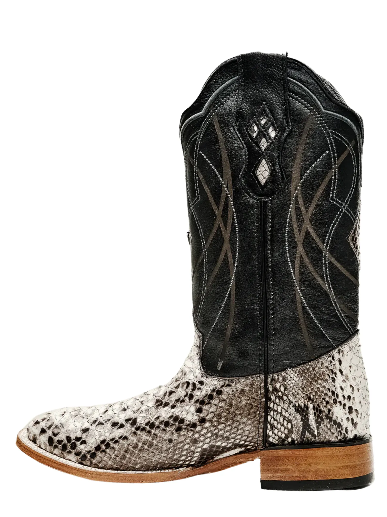 Botas Vaqueras Rodeo Exoticas de Python Original para Hombre 'Rodeo Cartie' - ID: RC-PYT-NA