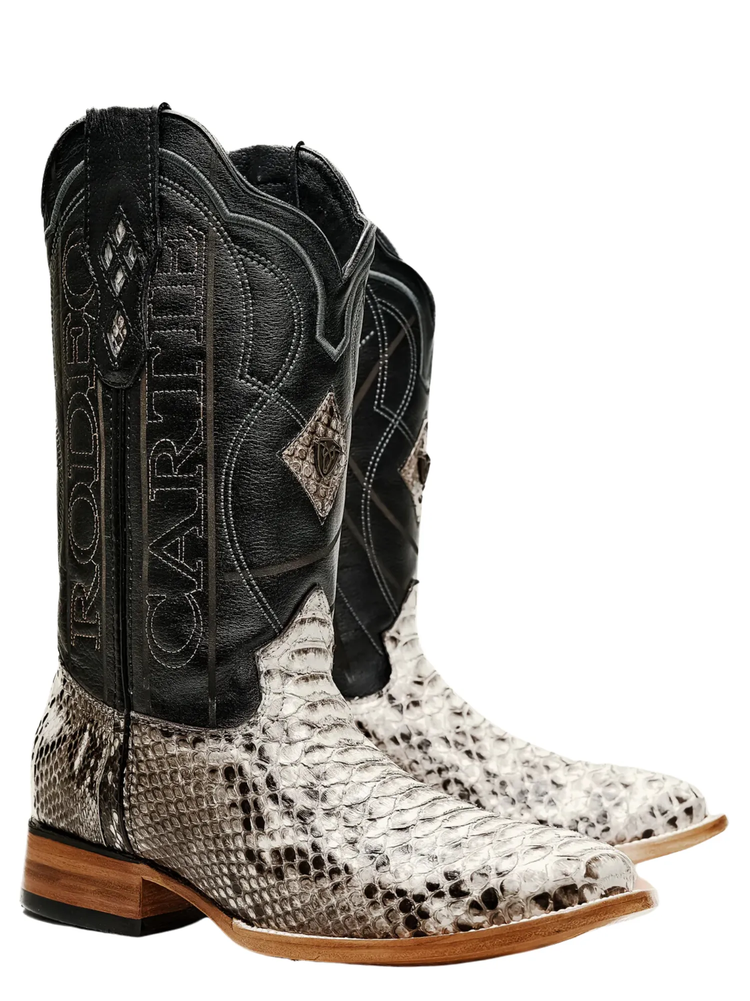 Botas Vaqueras Rodeo Exoticas de Python Original para Hombre 'Rodeo Cartie' - ID: RC-PYT-NA