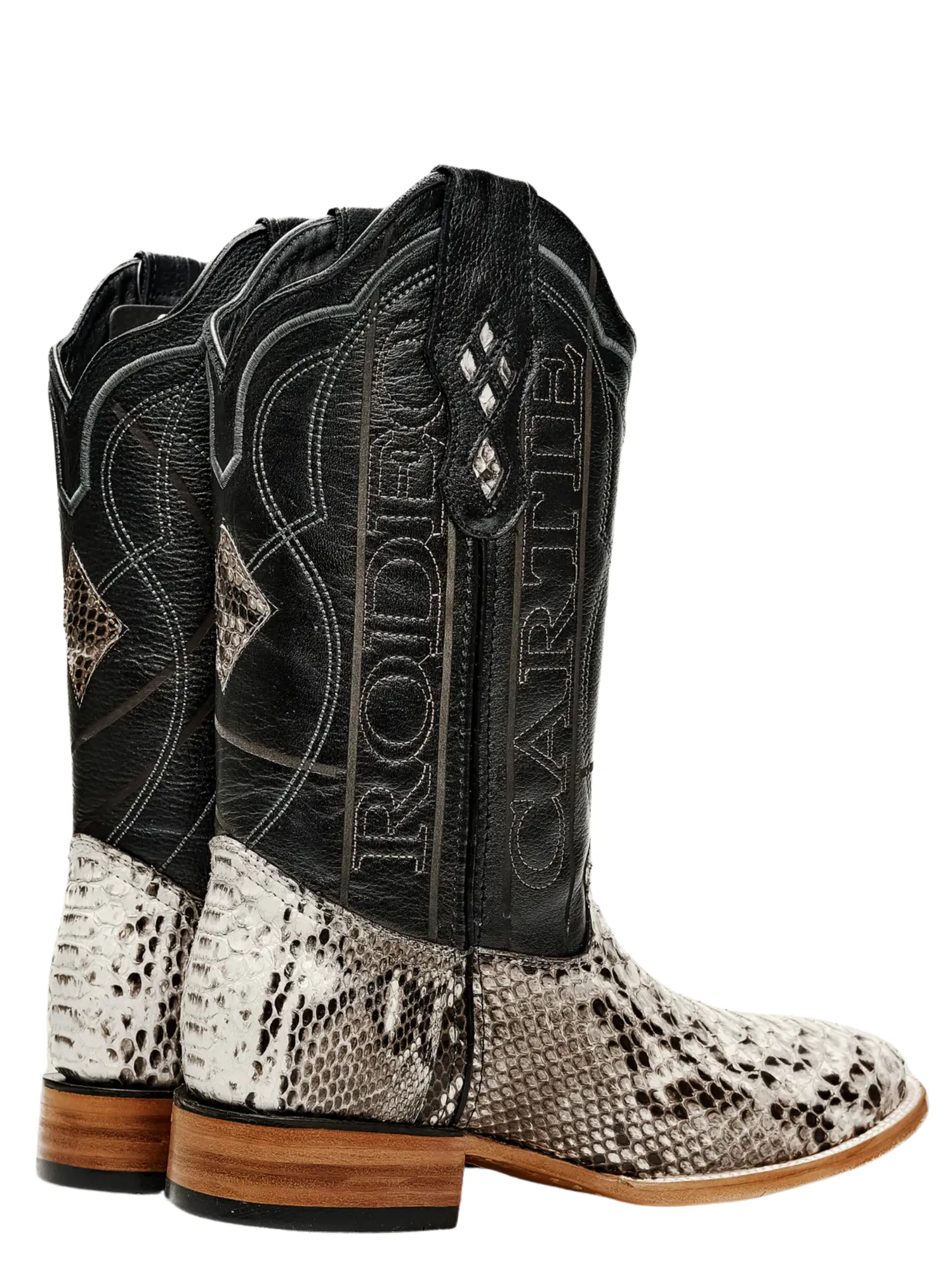 Botas Vaqueras Rodeo Exoticas de Python Original para Hombre 'Rodeo Cartie' - ID: RC-PYT-NA