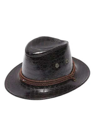 Brown Crocodile Cowboy Hat