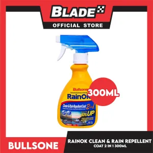 Bullsone Rainok  2 in 1 Clean And Rain Repellent 300ml Simply Spray And Wipe, Enjoy Double Effects In One