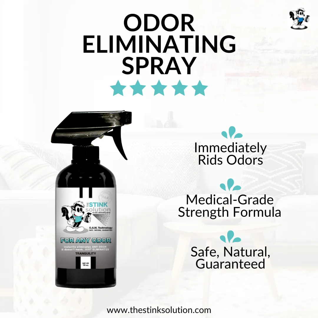 Buy 2 Get 1 FREE - Two Smoke Odor Eliminating Sprays (Bamboo Teak)   One For Any Odor Eliminating Spray (Tranquility) 16 oz