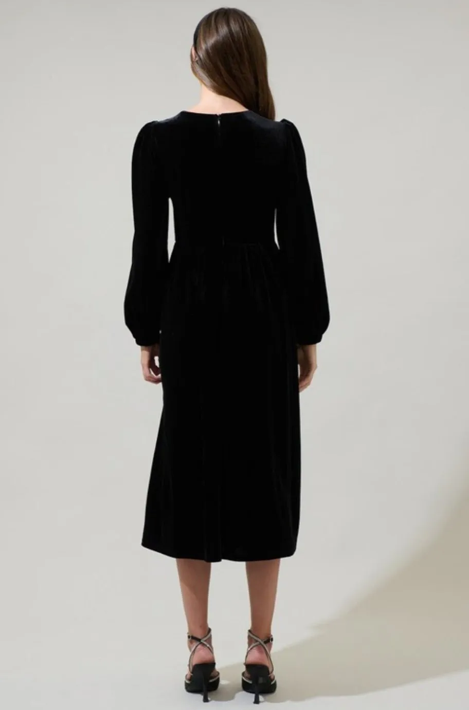 Camille Velvet Black Dress