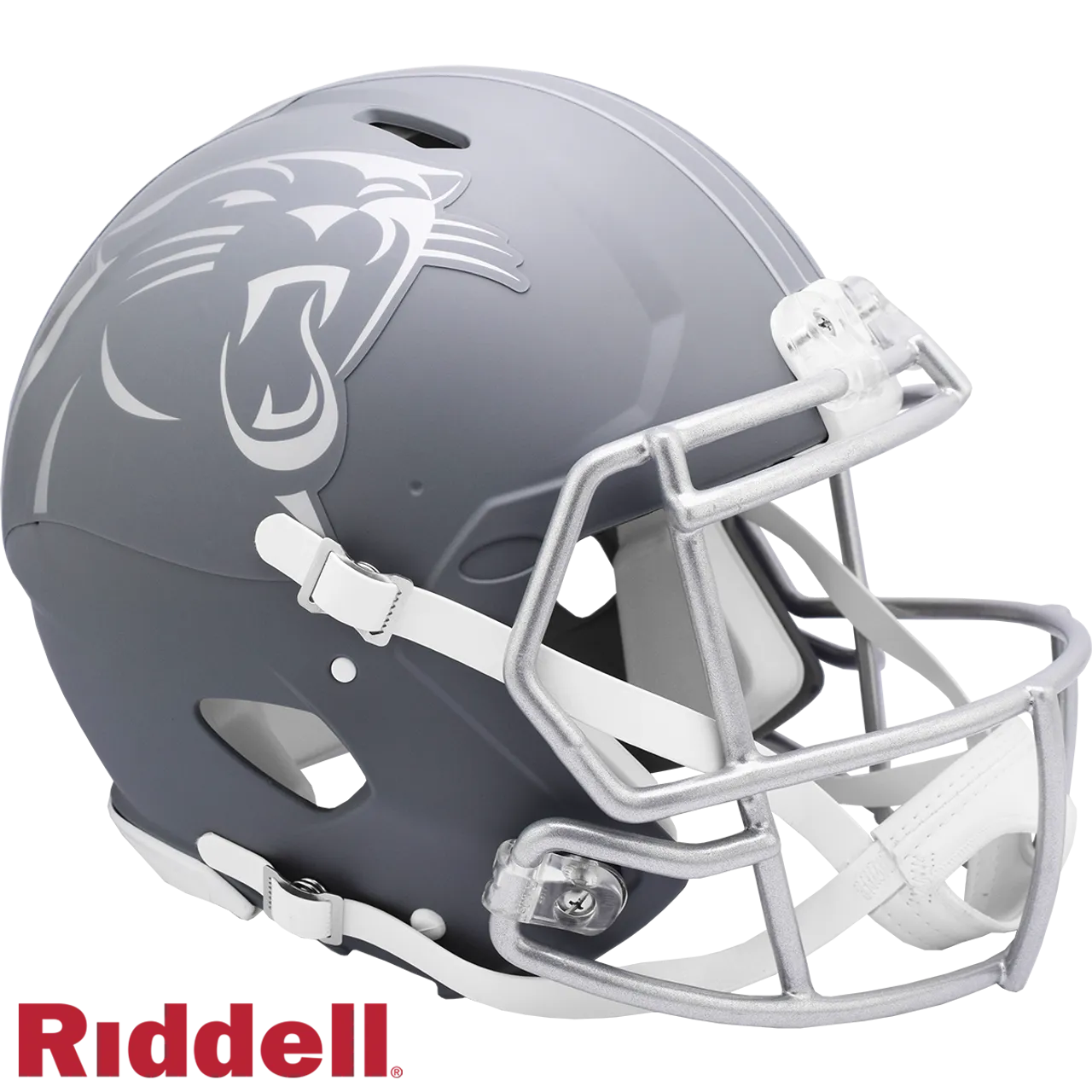 Carolina Panthers Helmet Riddell Authentic Full Size Speed Style Slate Alternate