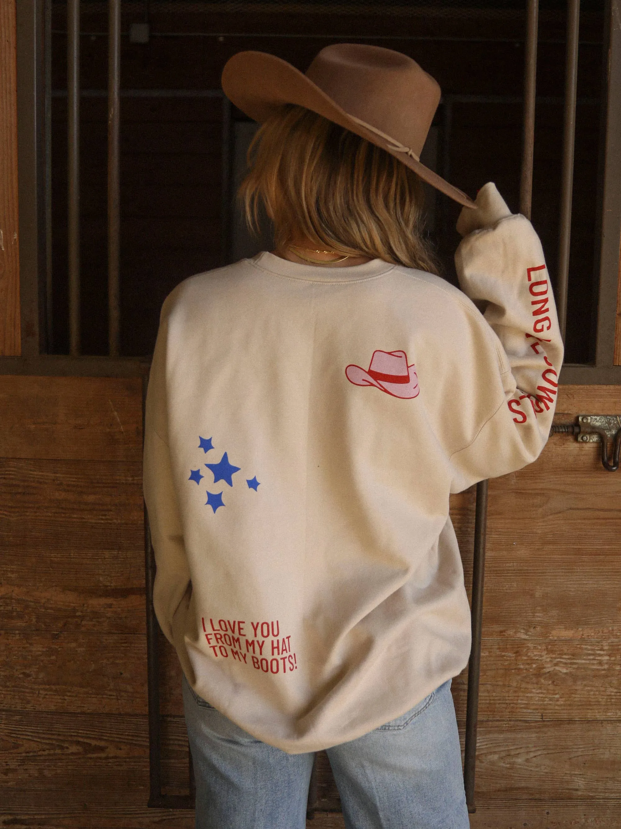 Charlie Cowgirls Patchwork Sweatshirt