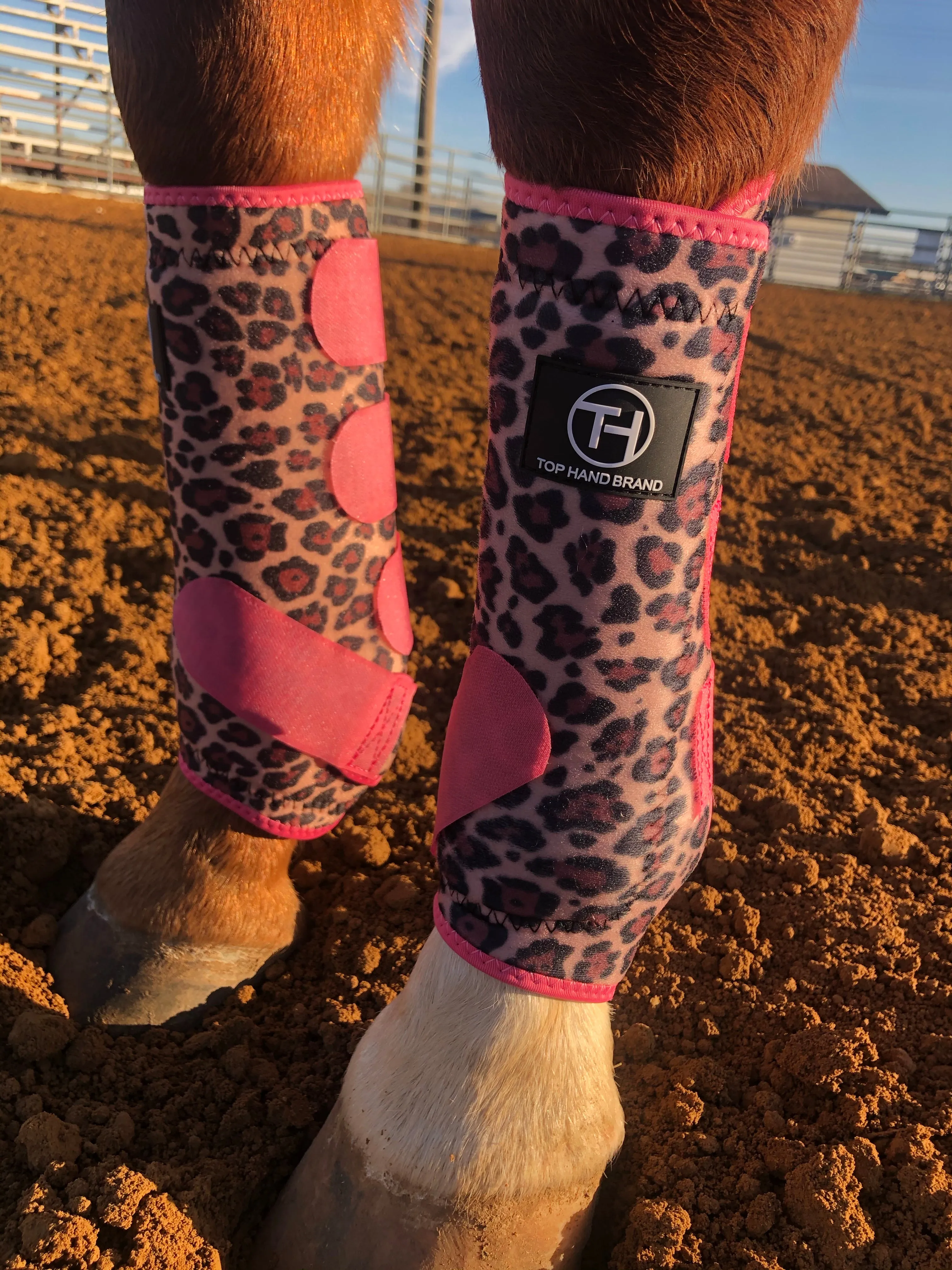 Cheetah and Pink Sport Boots