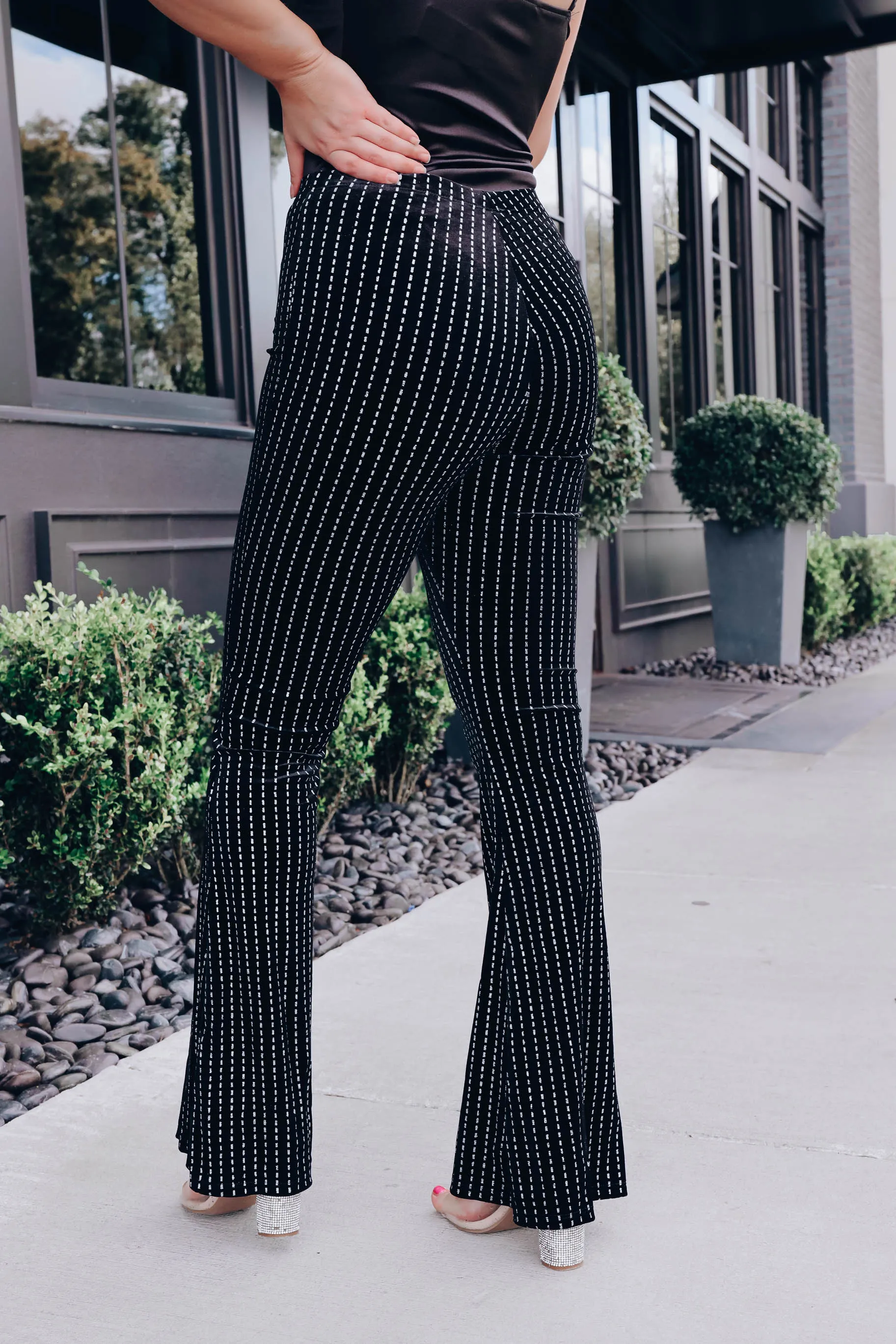City Lights Velvet Flare Pants