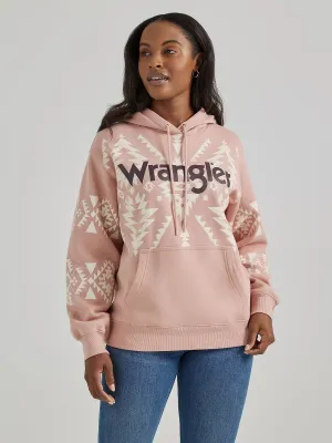 CL112356679 Pink Wrangler Ladies Aztec Hoodie