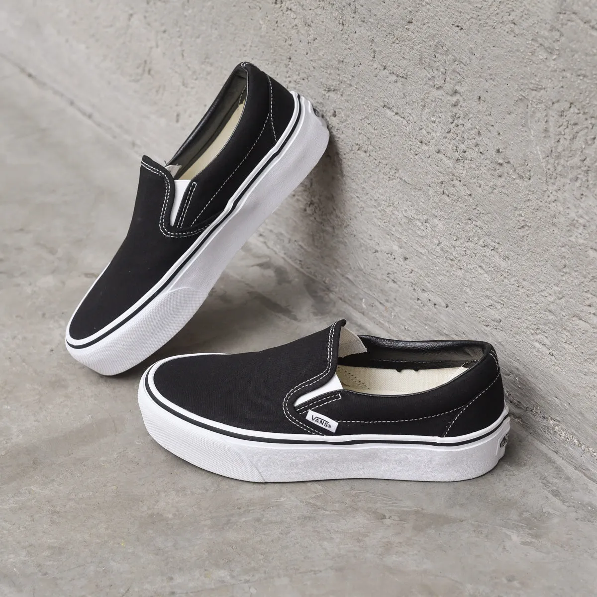 Classic Slip-On Platform - Black