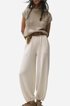 Comfy Couture Knit Sweater Two-Piece Set